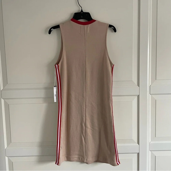 New! Anthropologie Sol Angeles Stripe Midi Dress In Beige nwt 30909 - Picture 3 of 7